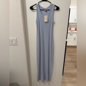 Universal Thread Blue Sleeveless Midi Dress